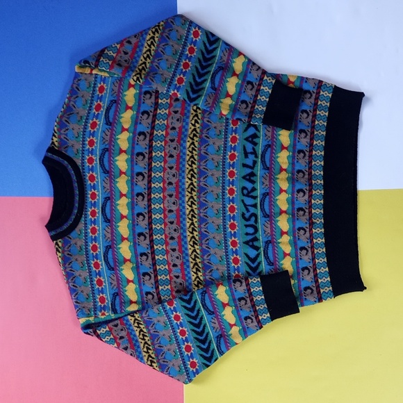 Vintage Other - Vintage Australia Themed Wool Crewneck Sweater Toorallie unisex